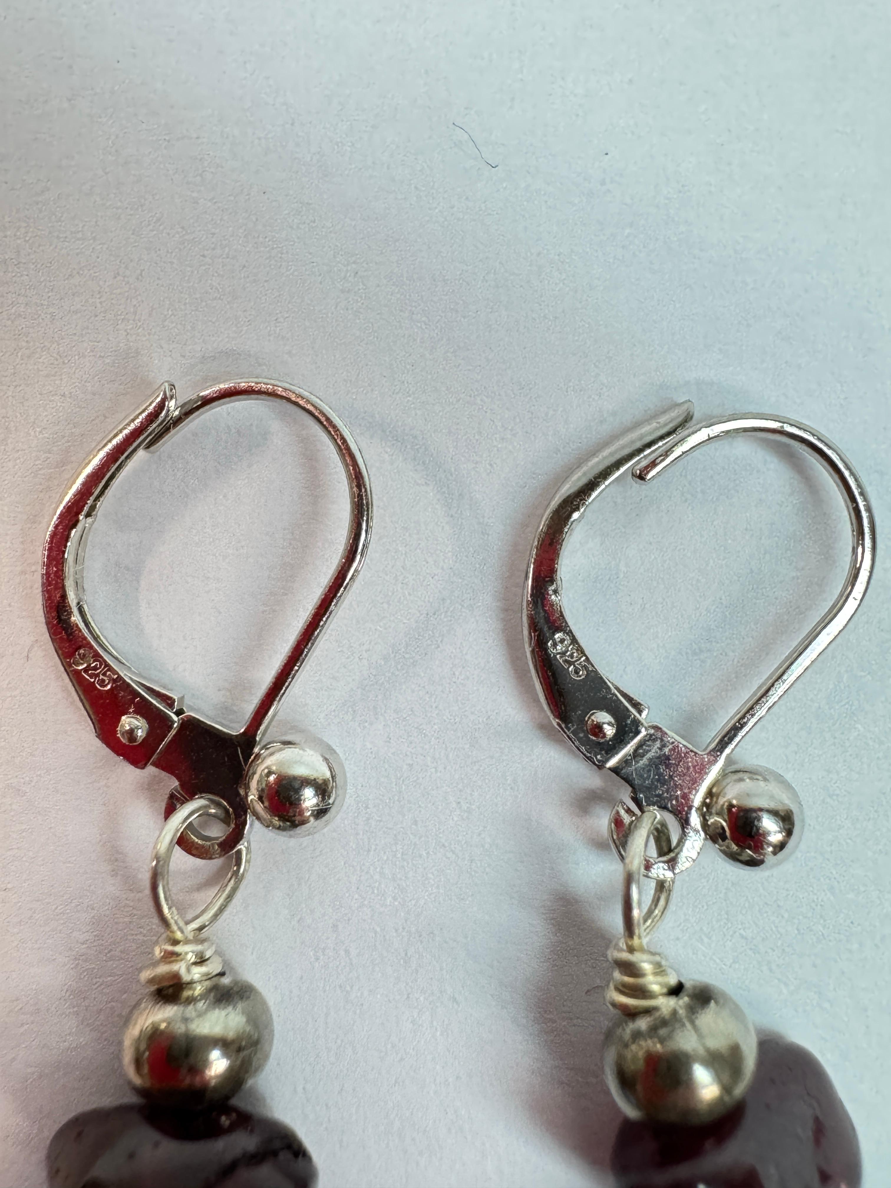 White Gold Biwa Pearl Dangle Earrings For Sale 2