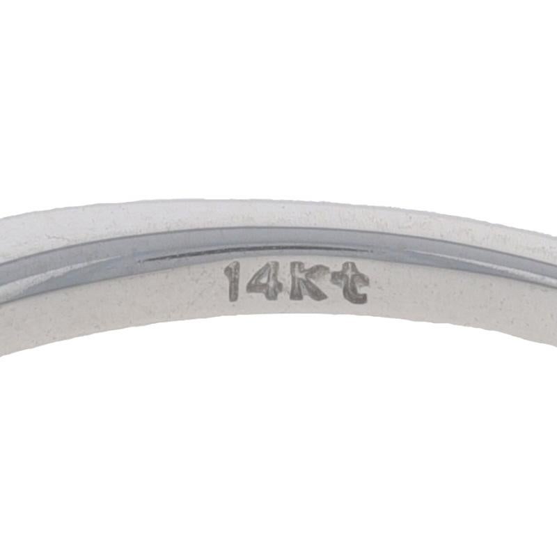 Women's White Gold Black Diamond Enhancer Wedding Band - 14k Rd.16ctw Guard Ring Treated For Sale
