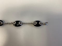 Hammerman Brothers White Gold Black Onyx and Diamond Bracelet