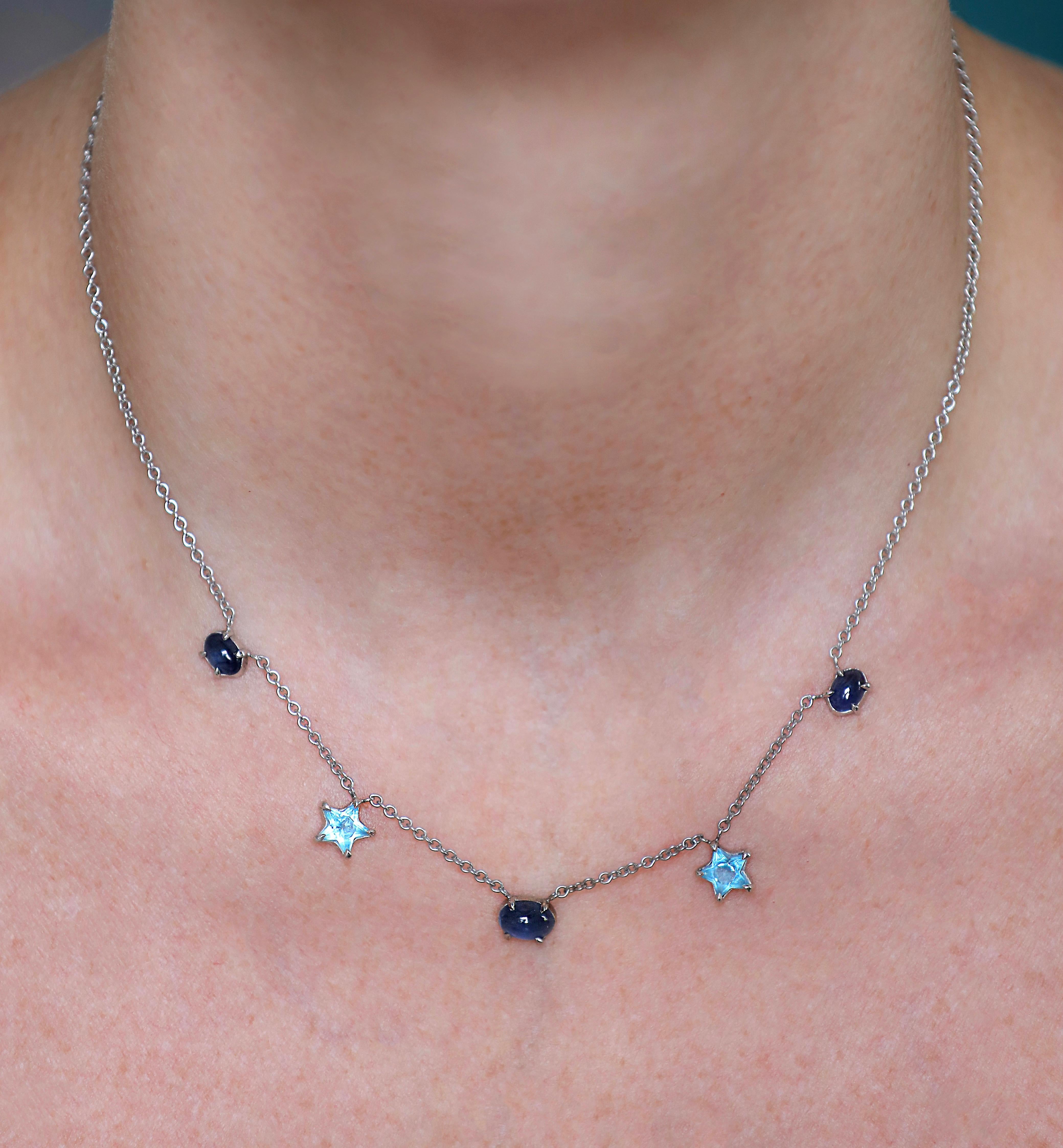 sapphire choker necklace