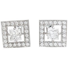 White Gold Boucheron Cufflinks "Ava" Collection, Diamonds