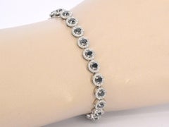 White Gold Bracelet with Diamonds and Brilliants 5.80 Carat