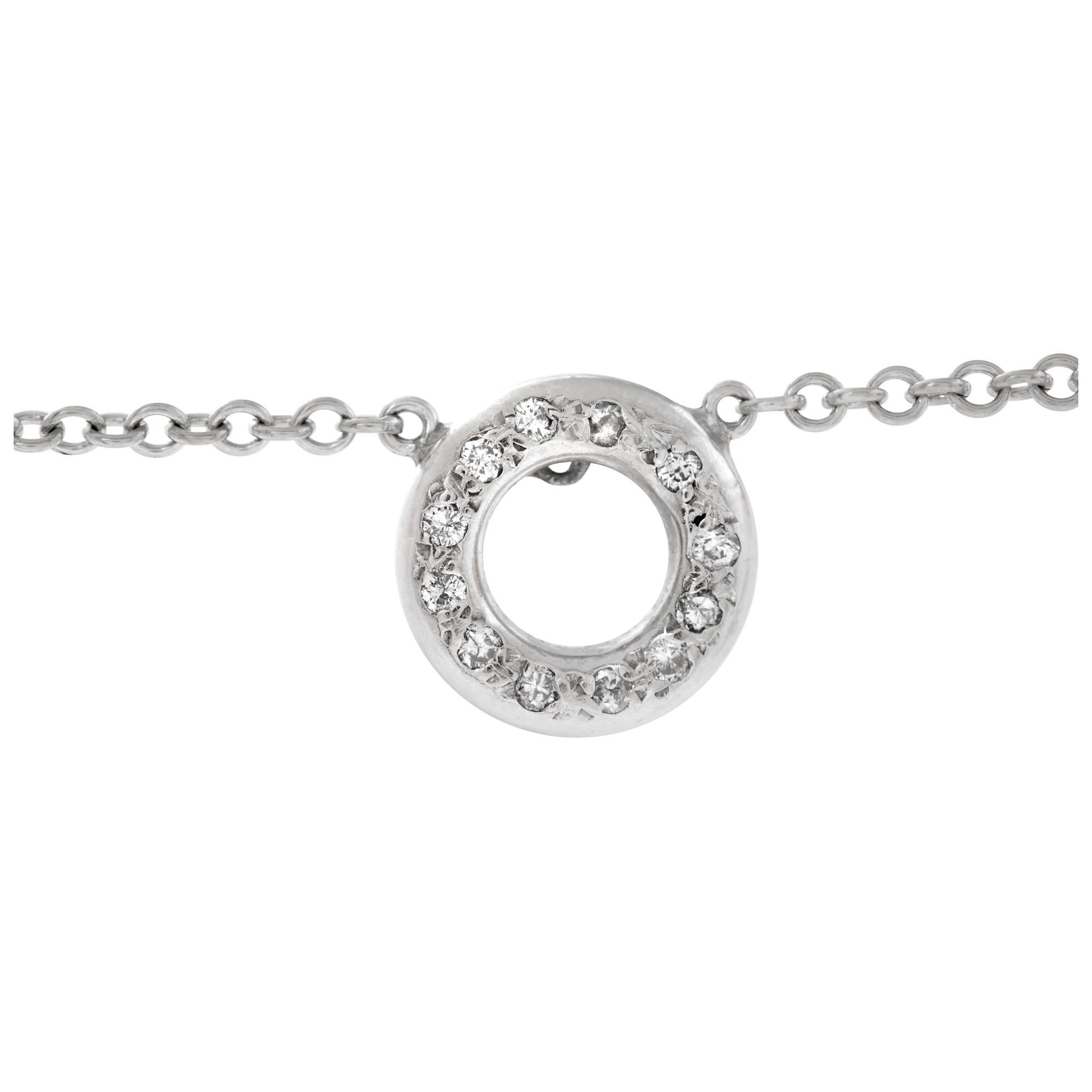 White gold bracelet with diamonds In Excellent Condition For Sale In Surfside, FL