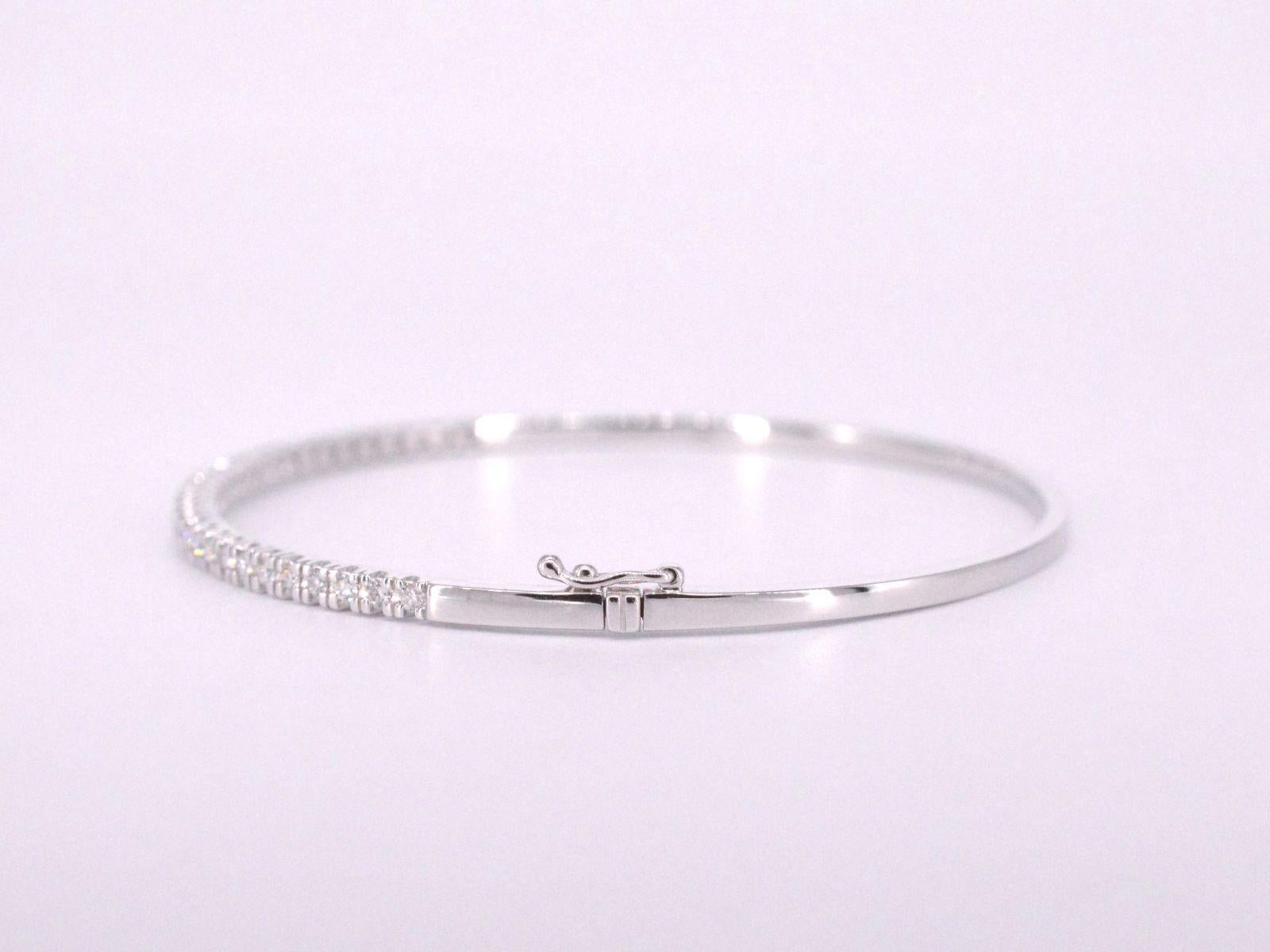 Bracelet en or blanc avec diamants Neuf - En vente à AMSTELVEEN, NH