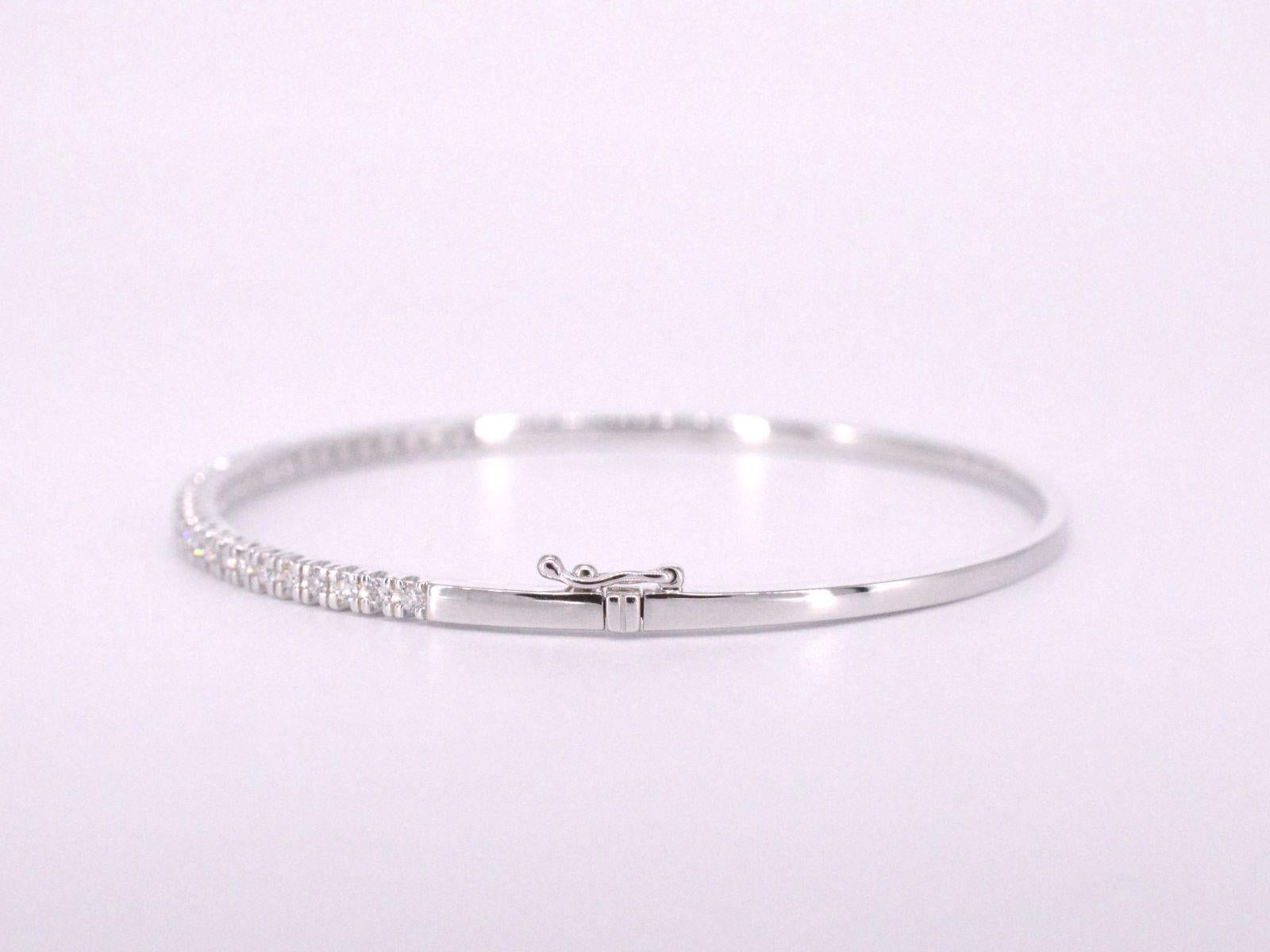 Bracelet en or blanc avec diamants Neuf - En vente à AMSTELVEEN, NH