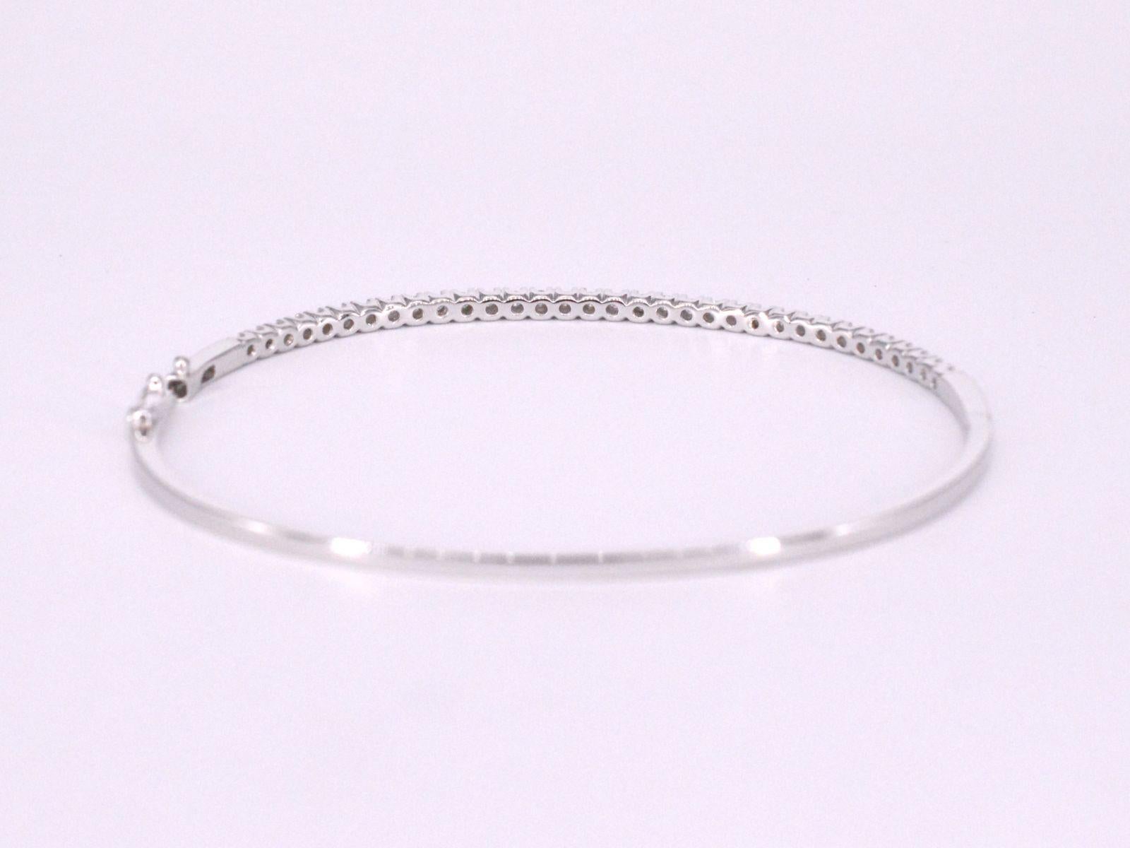 White Gold Bracelet with Diamonds For Sale 1