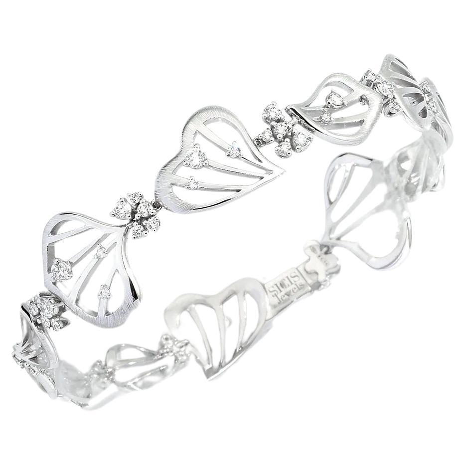 White Gold Bracelet with White Diamonds