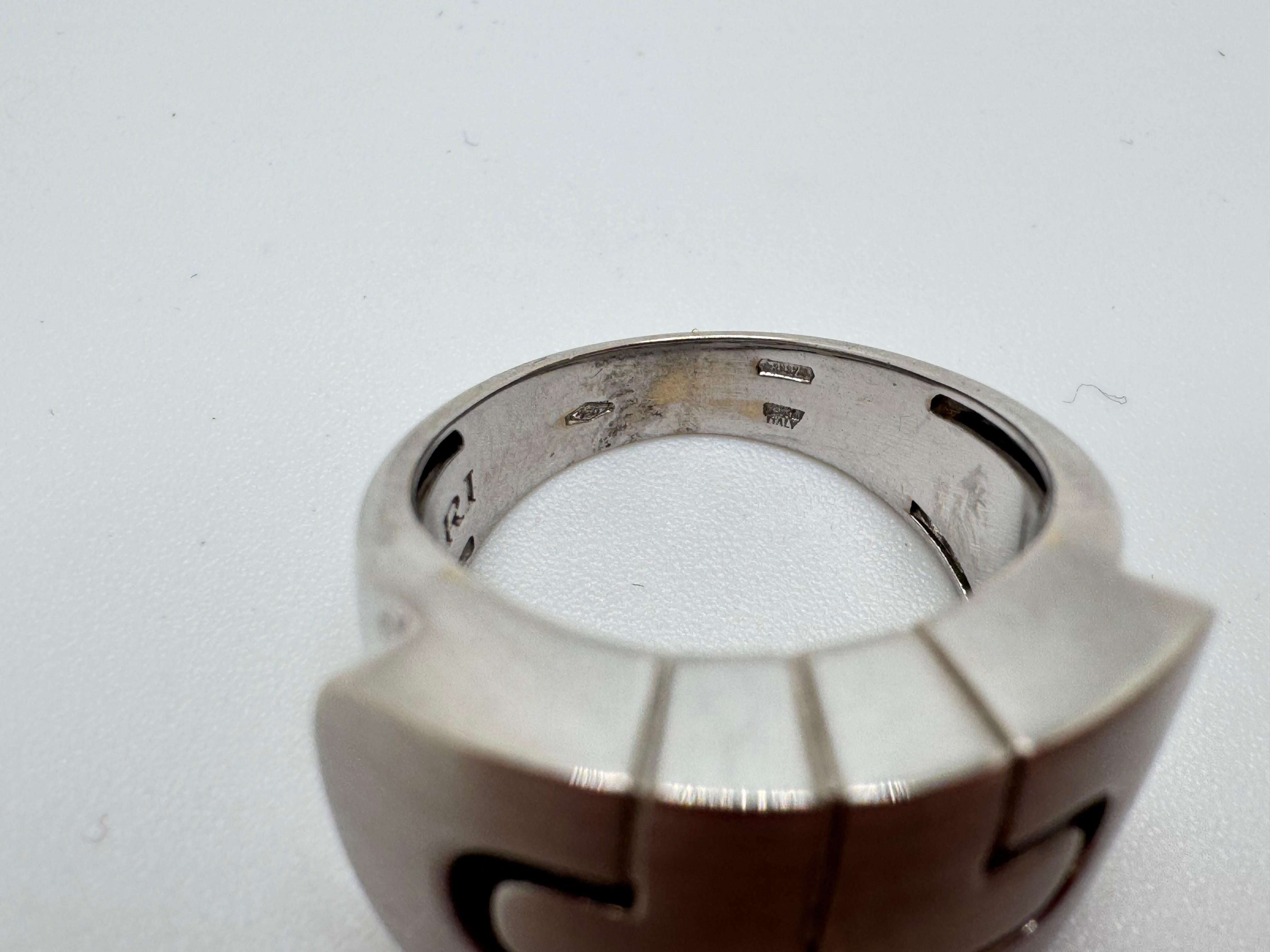 Anillo Bvlgari Parentesi Oro Blanco en venta 4