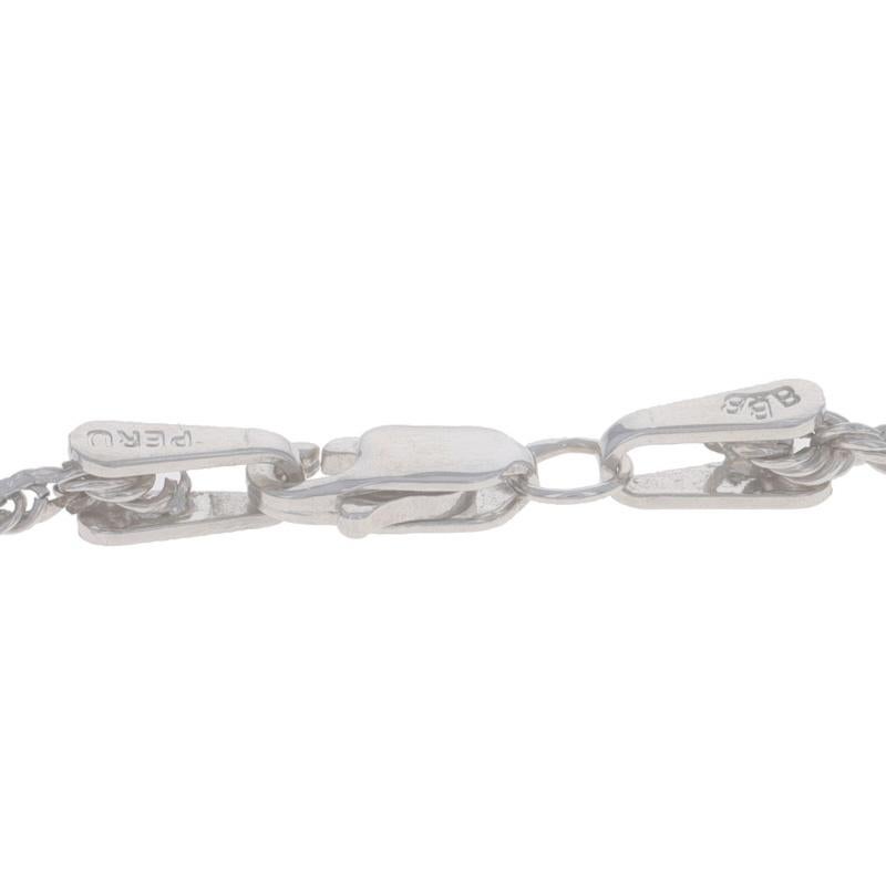 Collier pendentif croix byzantine en or blanc 17