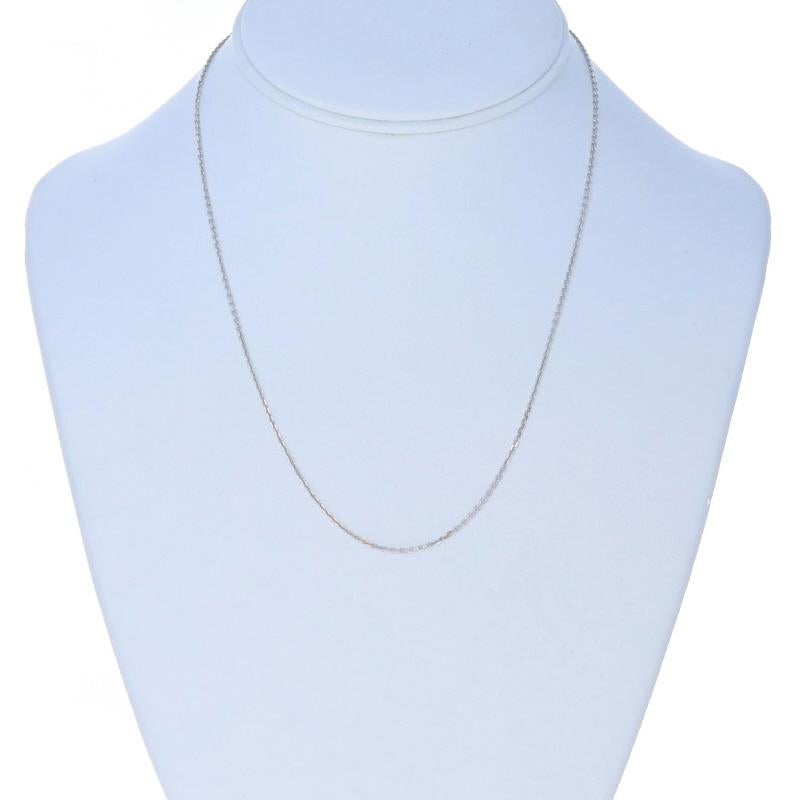 Collier à chaîne en or blanc 18