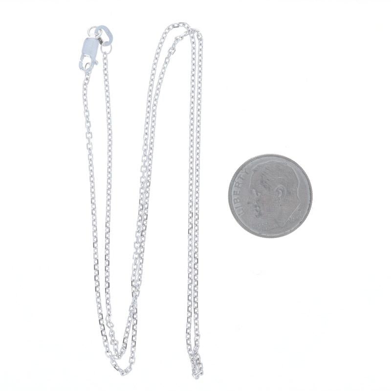 Collier à chaîne en or blanc 18