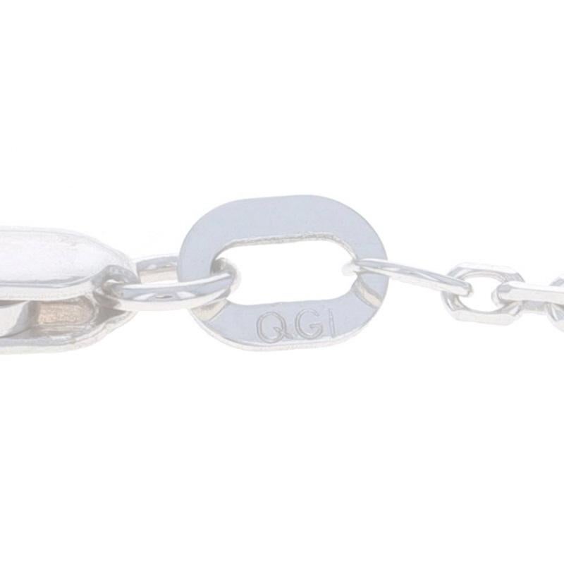 Collier à chaîne en or blanc 18