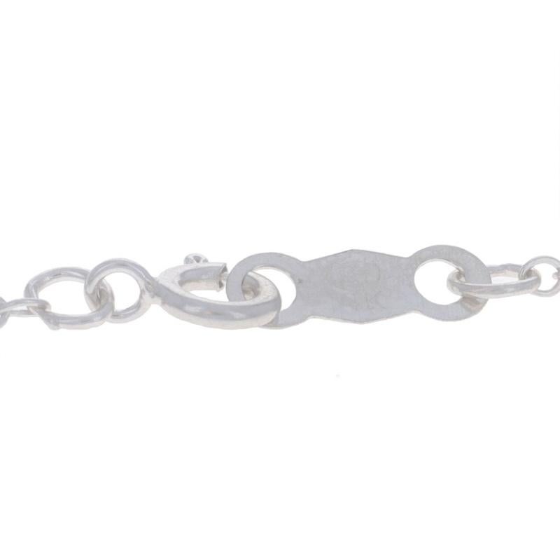 Collar Cadena Cable Oro Blanco 18