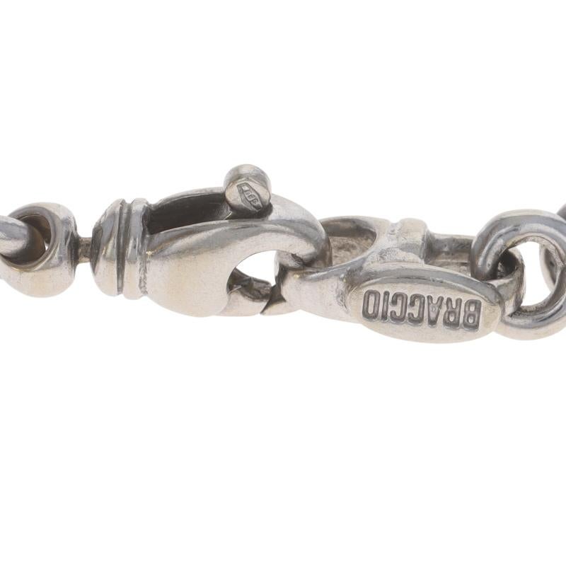 White Gold Cable-Inspired Link Chain Bracelet 7