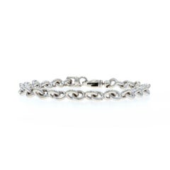 White Gold Cable-Inspired Link Chain Bracelet 7" - 14k