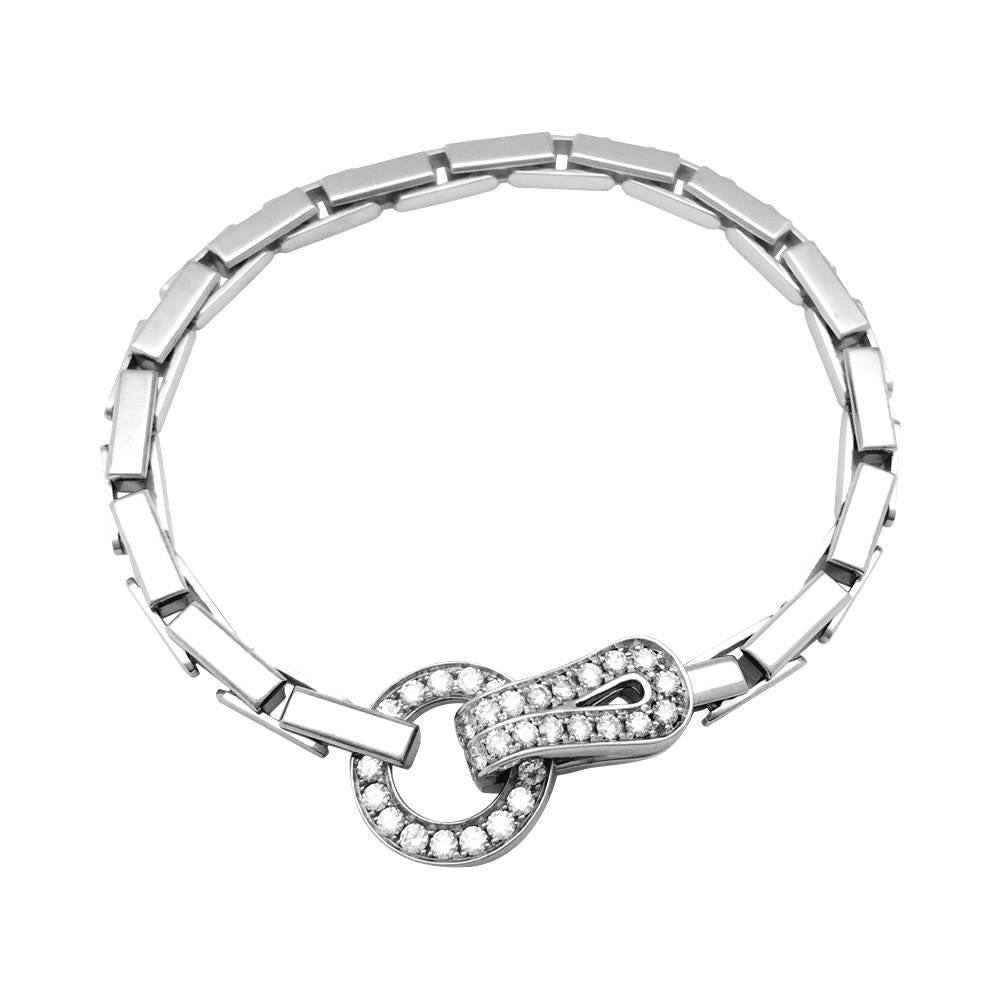 Cartier Bracelet Agrafe Collection Set with Diamonds