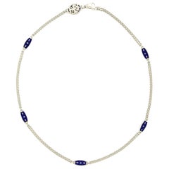 White Gold Contemporary Limited Edition Fabergé Enameled Chain