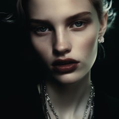 White Gold Contemporary Peony Petal Clip-On Earrings with Emeralds and Diamonds