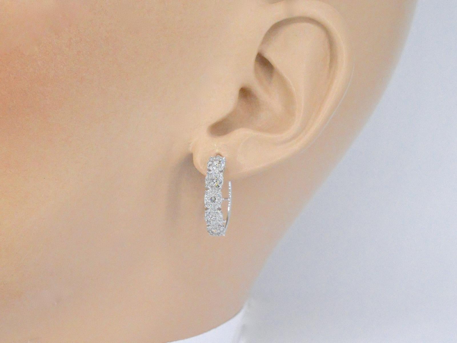 creole diamond earrings
