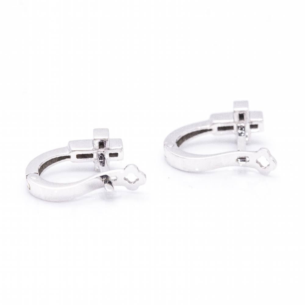 Women's White Gold Cross Earrings For Sale