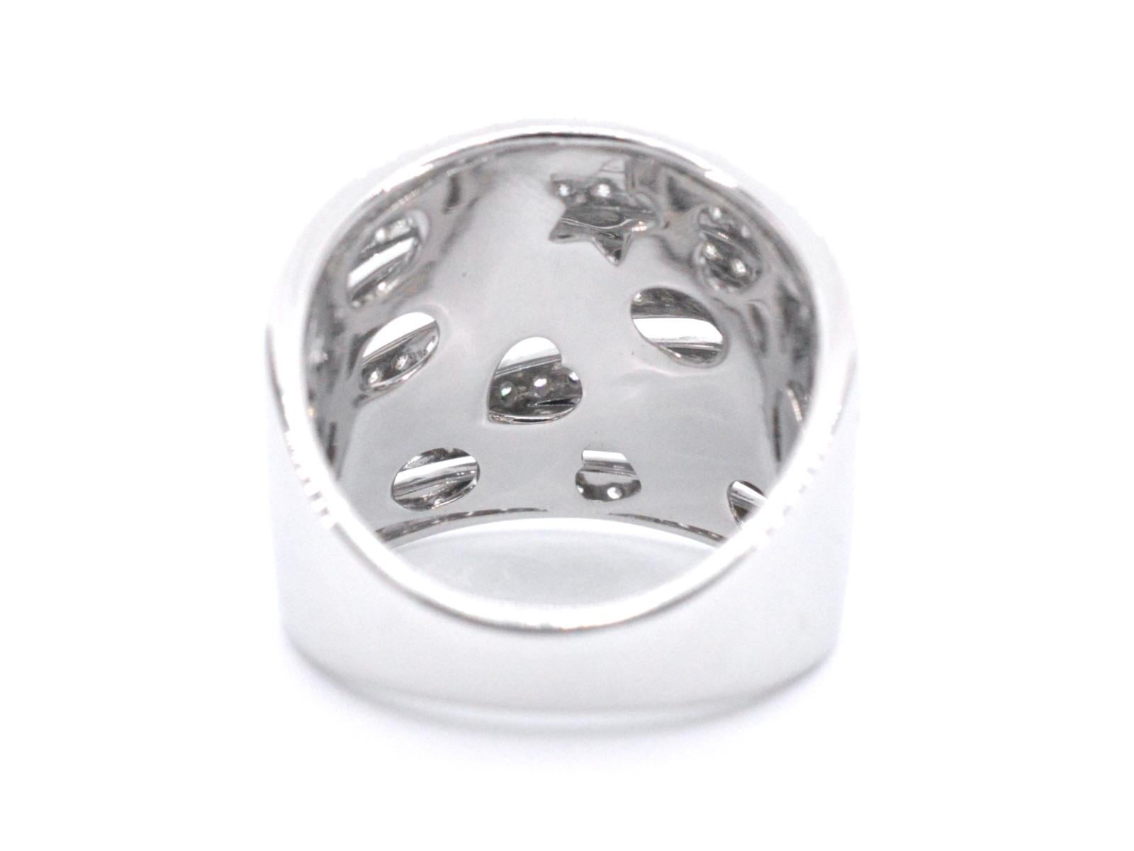 Ring aus Weißgold mit Brillant-Diamanten im Zustand „Neu“ im Angebot in AMSTELVEEN, NH