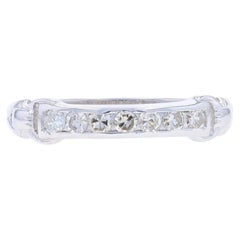 Alliance en or blanc avec diamant Art of Vintage - 14k Single .28ctw Vintage Ring
