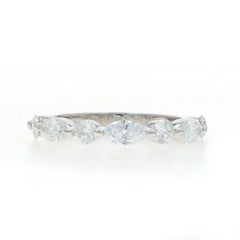White Gold Diamond Band - 14k Marquise 1.05ctw Ring