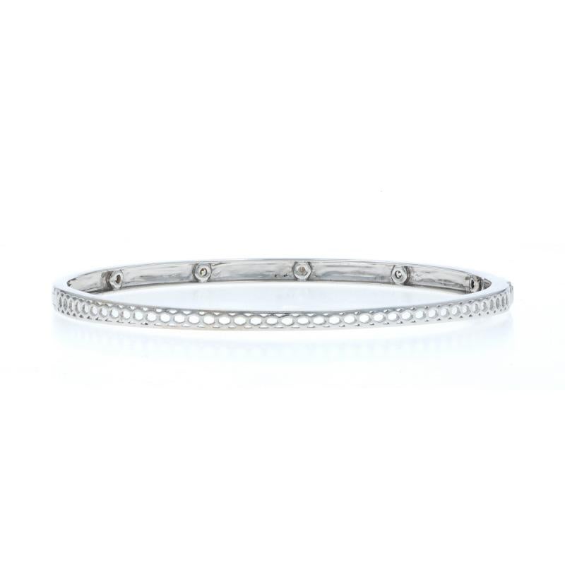 Bracelet en or blanc à diamants 6 1/2