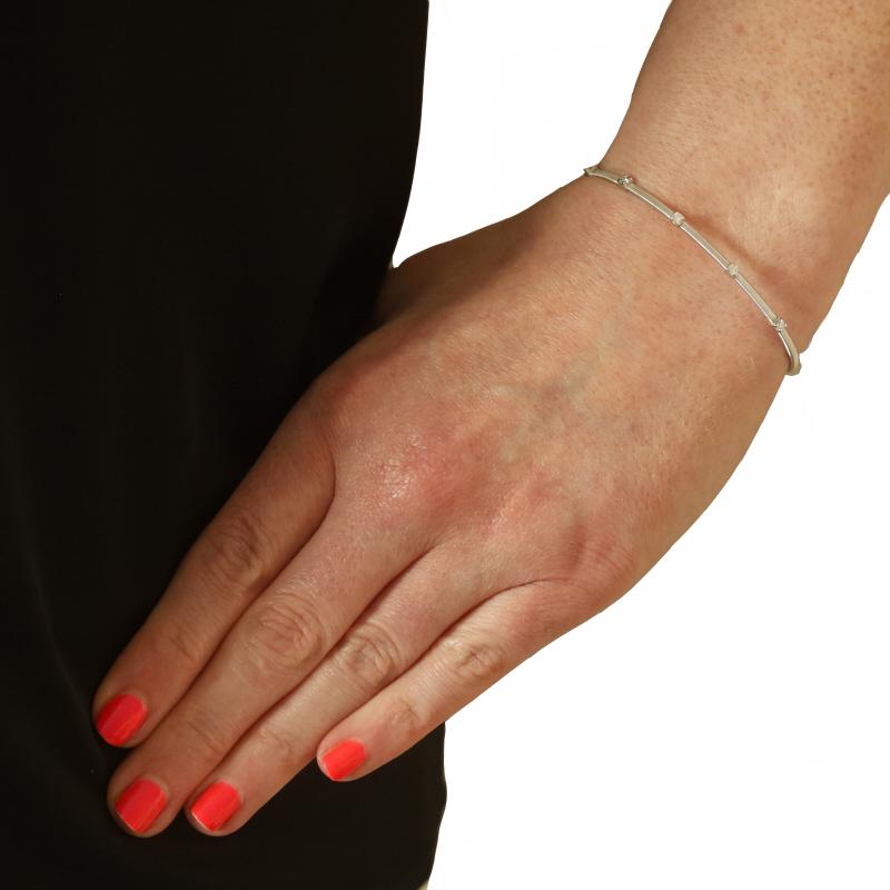 Weißgold Diamant-Armreif 7