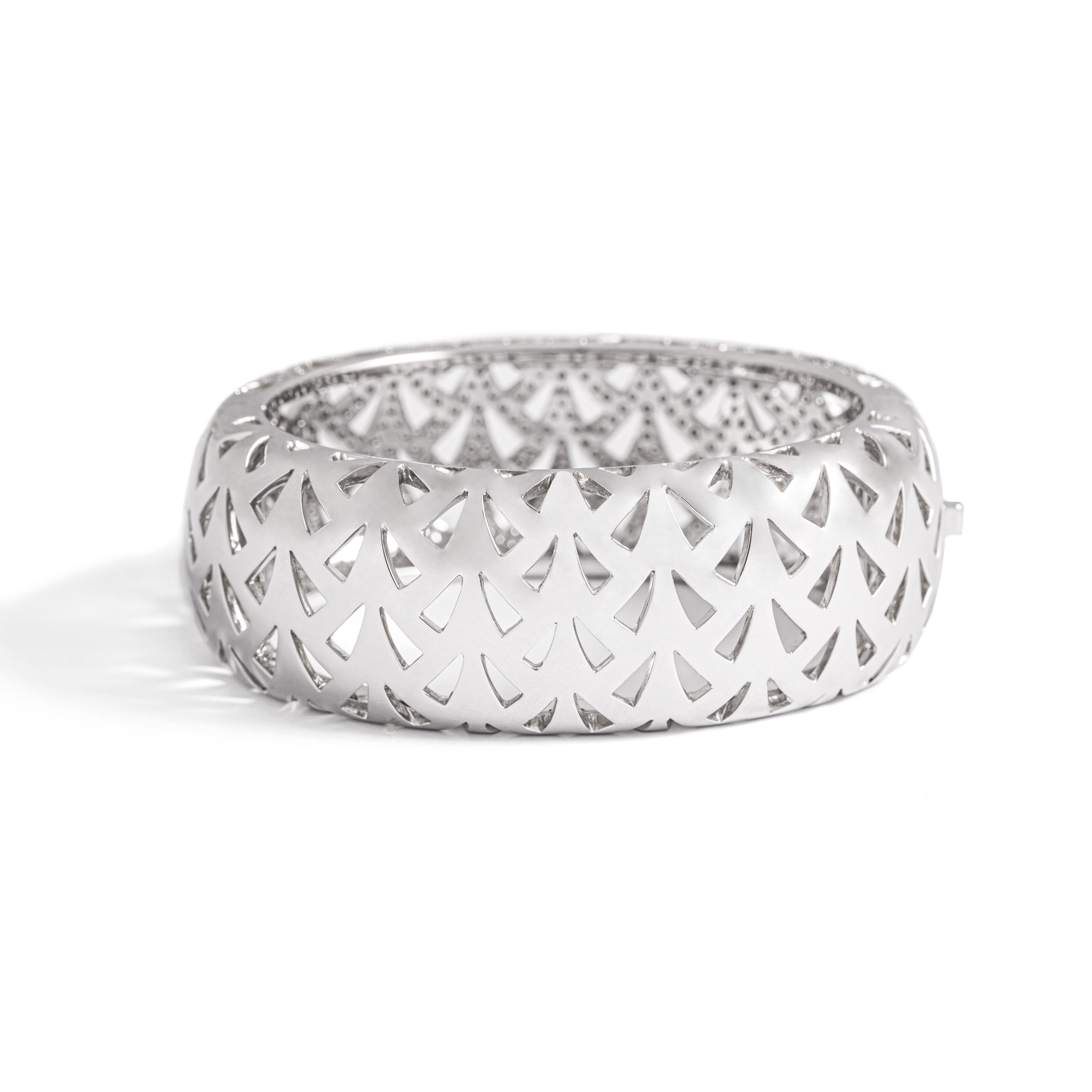 Bracelet en or blanc avec diamants Neuf - En vente à Geneva, CH