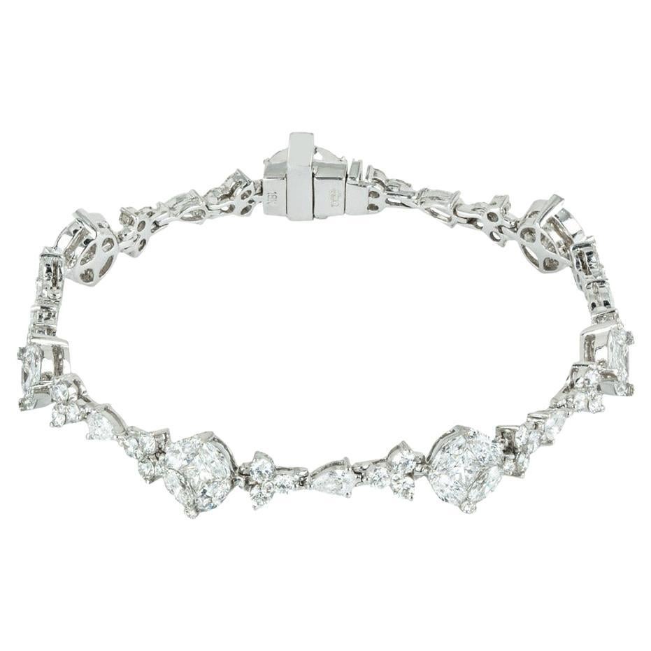 Graff White Gold Diamond Bracelet 10.25ct TDW For Sale at 1stDibs