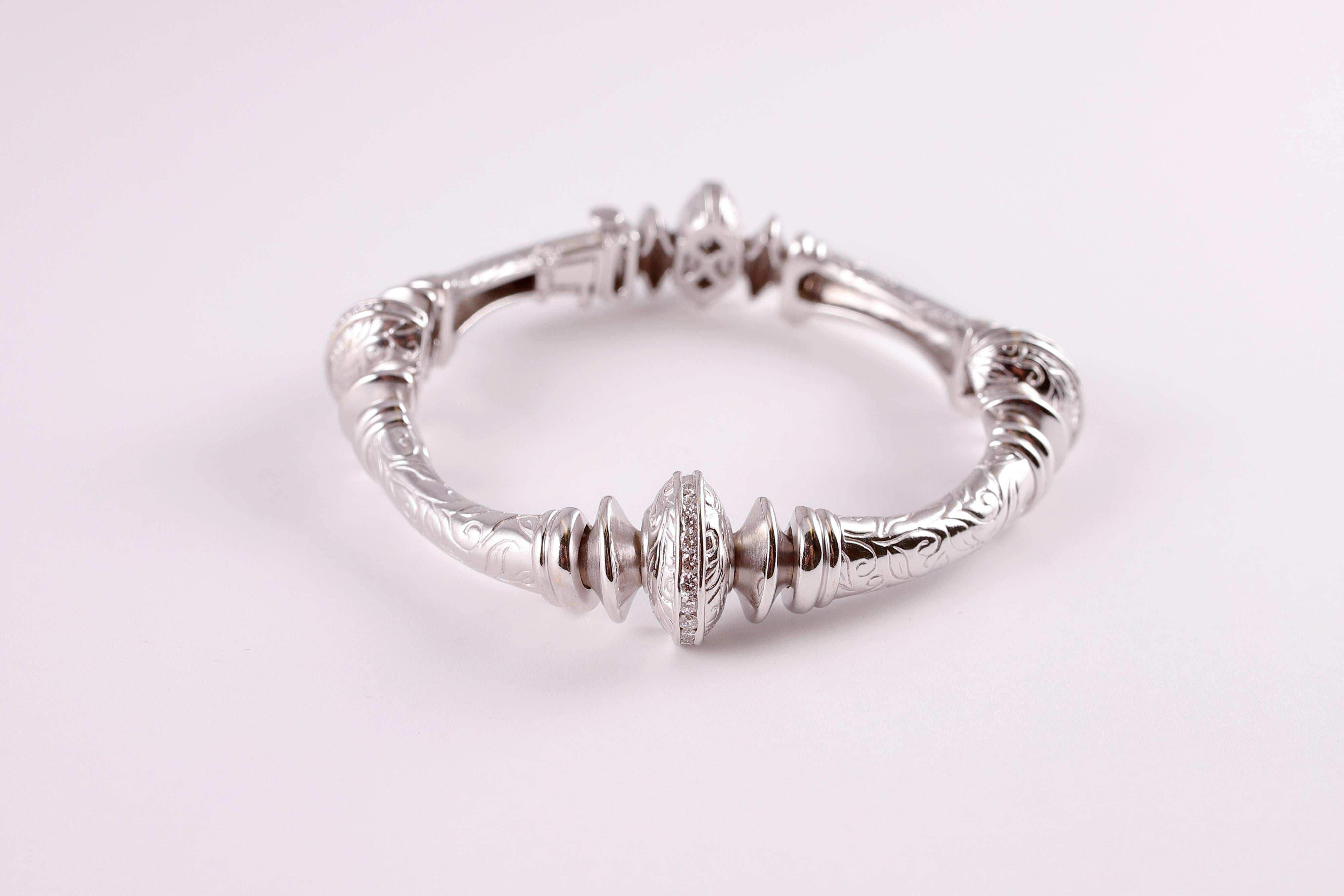 White Gold Diamond Bracelet by Seidengang from the Laurel Collection 4