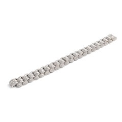 Bracelet en or blanc et diamants