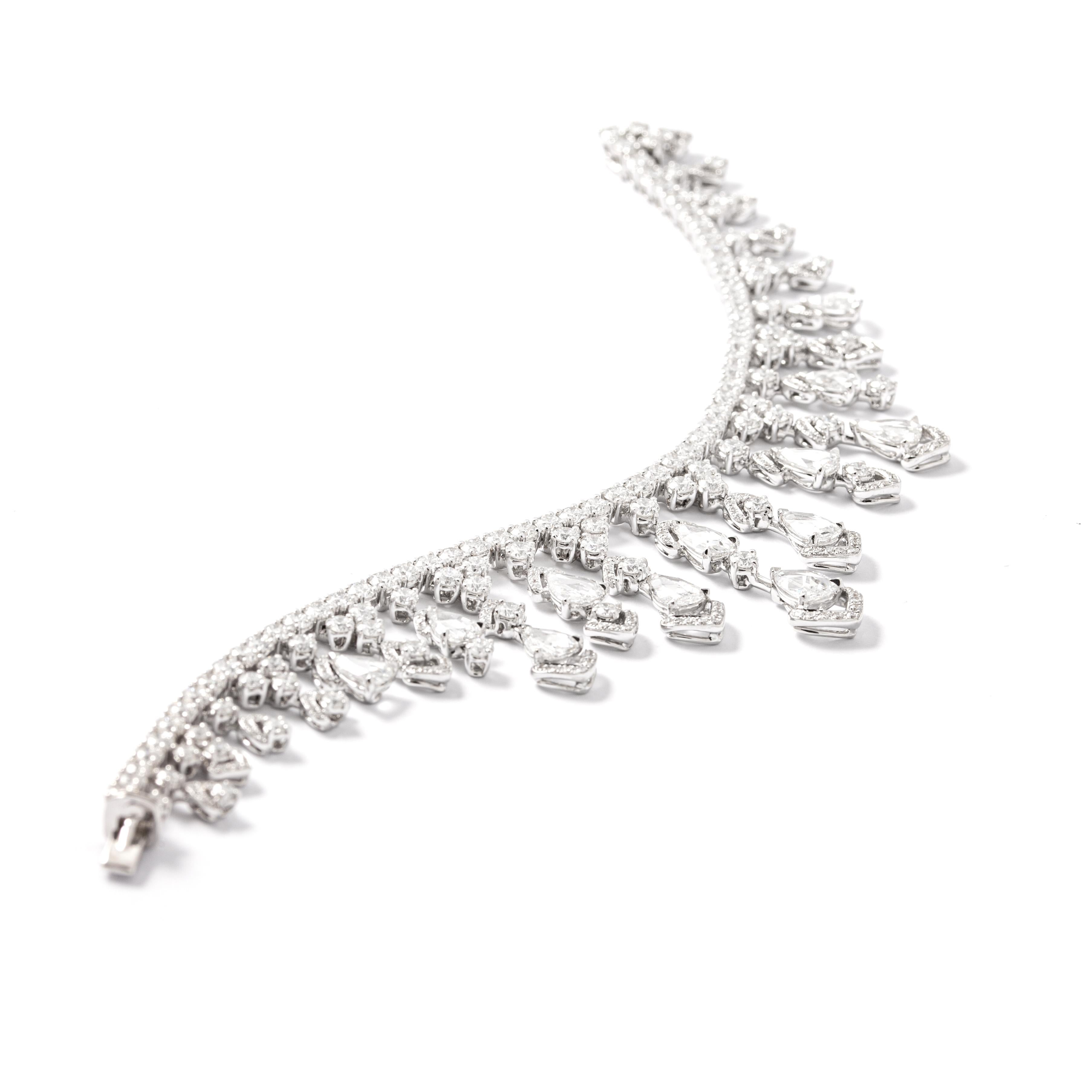 Women's White Gold Diamond Bracelet For Sale