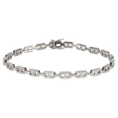 Bracciale con diamanti in oro bianco