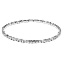 Bracelet en or blanc et diamants