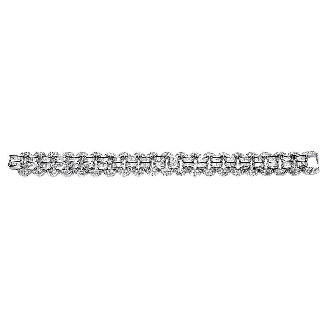 White Gold Diamond Bracelet For Sale