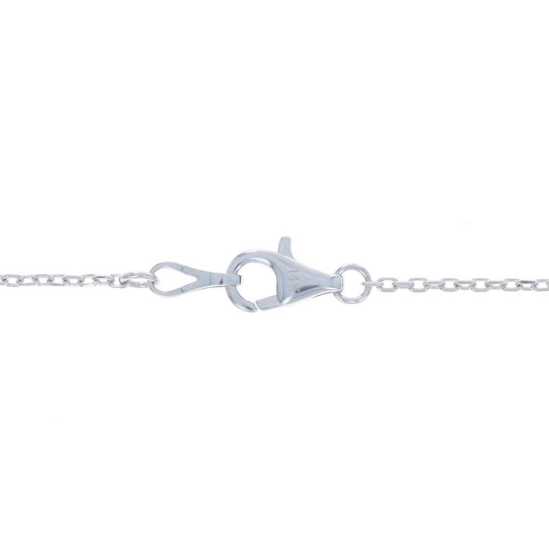 Collana di diamanti in oro bianco da 18