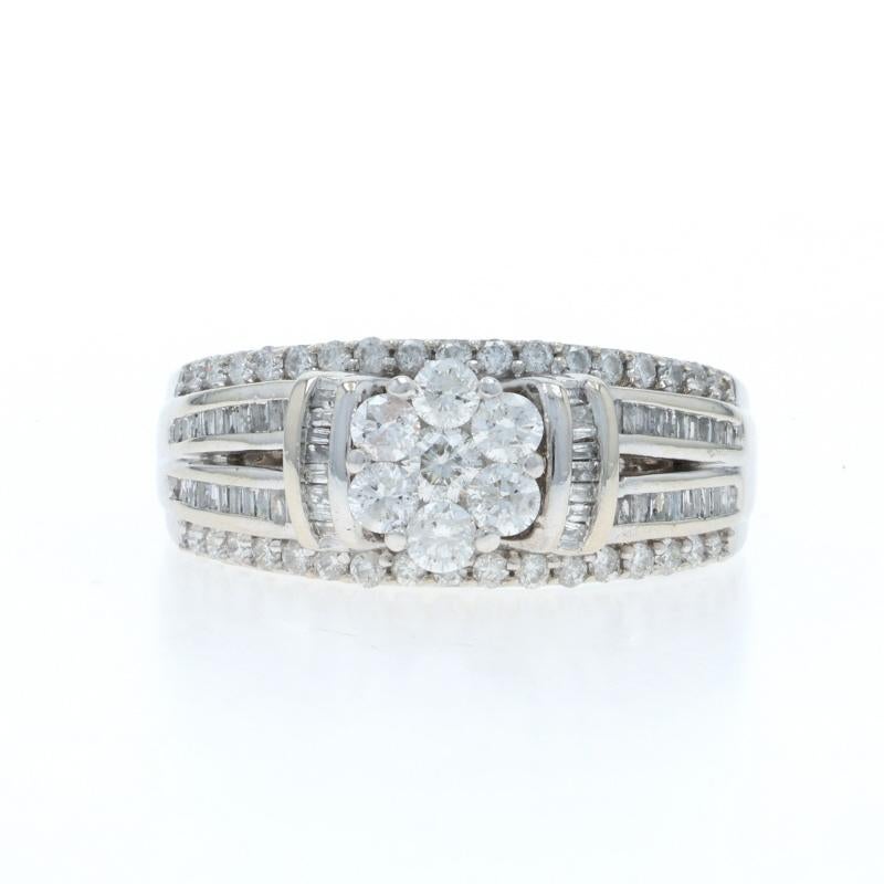 Dimensioni: 7 1/4
Costo della taglia: Up 2 taglie per $50 o Down 1 taglia per $40

Contenuto del metallo: Oro bianco 10k

Informazioni su A. Stone

Diamanti naturali
Carati: 1.00ctw
Taglio: Brillante rotondo e Baguette
Colore: G - H
Chiarezza: I1 -