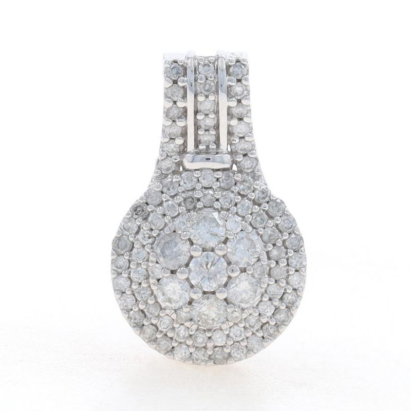 Contenuto del metallo: Oro bianco 10k

Informazioni su A. Stone

Diamanti naturali
Carati: .50ctw
Taglio: Rotondo brillante
Colore: G - H
Chiarezza: I1 - I2

Carati totali: .50ctw

Stile: Doppio alone a grappolo
Tema: Floreale

Misure

Altezza