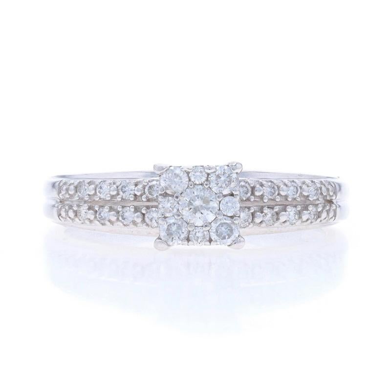 Dimensione: 7
Costo della taglia: Up 2 taglie per $35 o Down 1 taglia per $35

Contenuto del metallo: Oro bianco 10k

Informazioni su A. Stone

Diamanti naturali
Carati: .40ctw
Taglio: Rotondo brillante
Colore: F - G
Chiarezza: I1 - I2

Carati