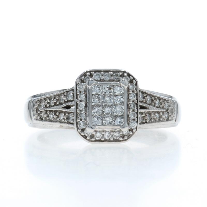 Taglia: 6 3/4
Costo della taglia: Up 2 taglie per $50 o Down 1 taglia per $40

Contenuto del metallo: Oro bianco 10k

Informazioni su A. Stone

Diamanti naturali
Carati: .50ctw
Taglio: Principessa e tondo brillante
Colore: G - H
Chiarezza: SI1 -