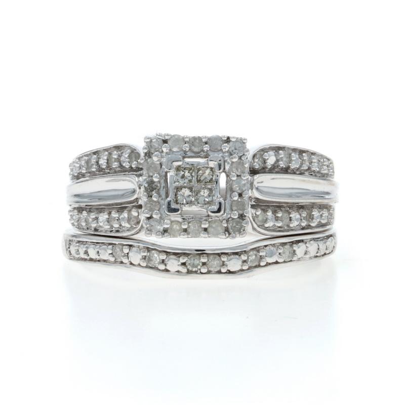 Taille : 7
Frais de taille : Up&Up 2 tailles pour $35 ou Down 1 taille pour $35

Contenu métallique : Or blanc 10k

Informations sur les pierres

Diamants naturels
Carat(s) : .33ctw
Taille : Ronde, Brilliante et Princesse
Couleur : I - J
Clarté : I1