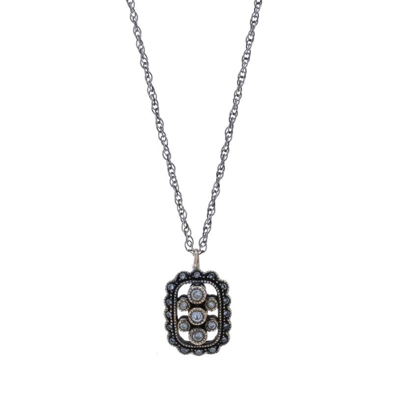 Contenuto del metallo: Oro bianco 14k

Nota sul metallo: (con finitura in rodio nero)

Informazioni su A. Stone

Diamanti naturali
Carati: .20ctw
Taglio: Rotondo brillante
Colore: H. H. - I.
Chiarezza: SI2 - I1

Carati totali: .20ctw

Stile: Aureola