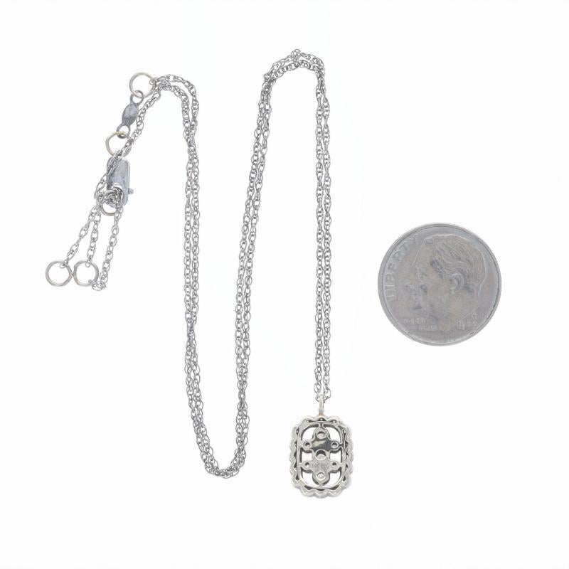 Collana a raggiera con diamanti in oro bianco - 14k Rd.20ctw Black Rhodium Regolabile In condizioni ottime in vendita a Greensboro, NC