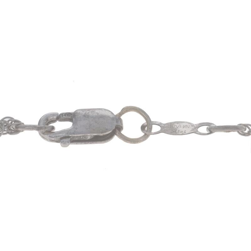Donna Collana a raggiera con diamanti in oro bianco - 14k Rd.20ctw Black Rhodium Regolabile in vendita