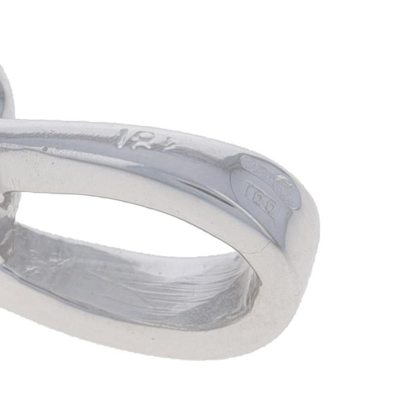 Donna Ciondolo a grappolo di diamanti in oro bianco - Cerchio floreale rotondo Brilliante 0,21ctw 18k in vendita