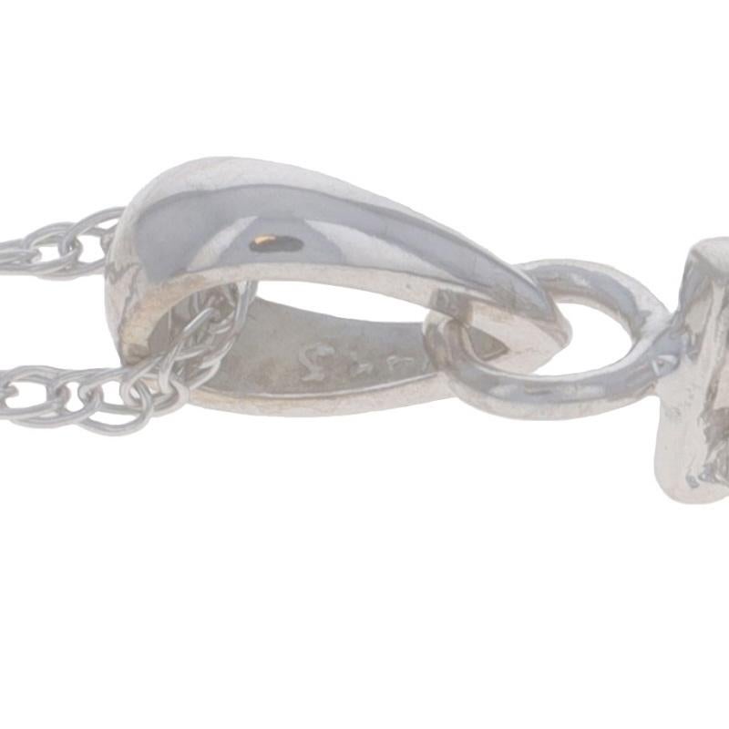 Donna Collana con diamanti a grappolo in oro bianco da 20