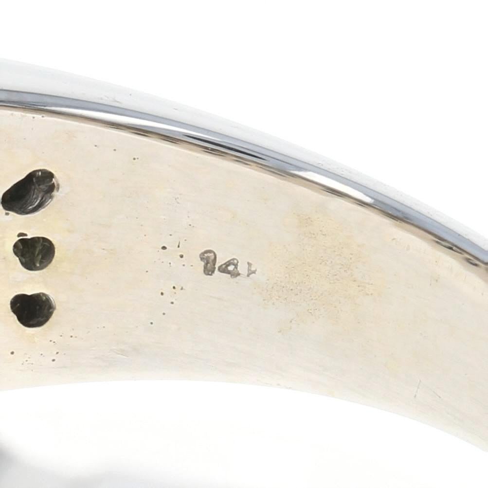 Weißgold-Diamant-Cluster-Ring, 14 Karat, Prinzessin und Rundschliff 2,52 Karat 1