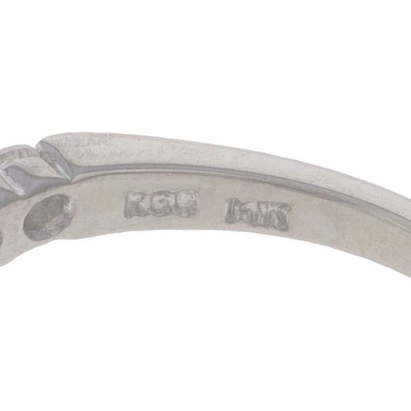 White Gold Diamond Contoured Enhancer Wedding Band - 14k Round .50ctw Guard Ring 2